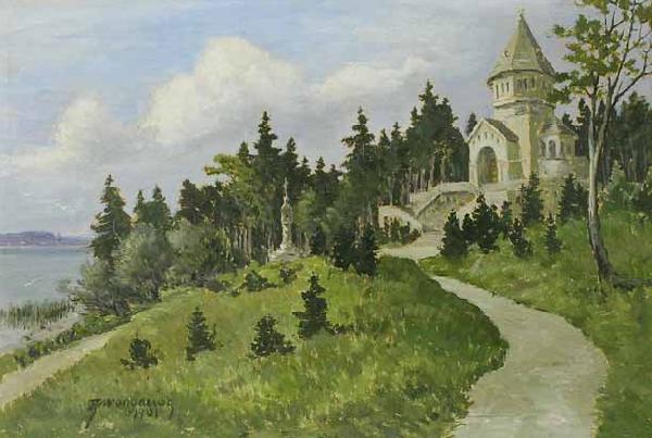 Anton Genberg Votivkapelle in Berg am Starnberger Spain oil painting art